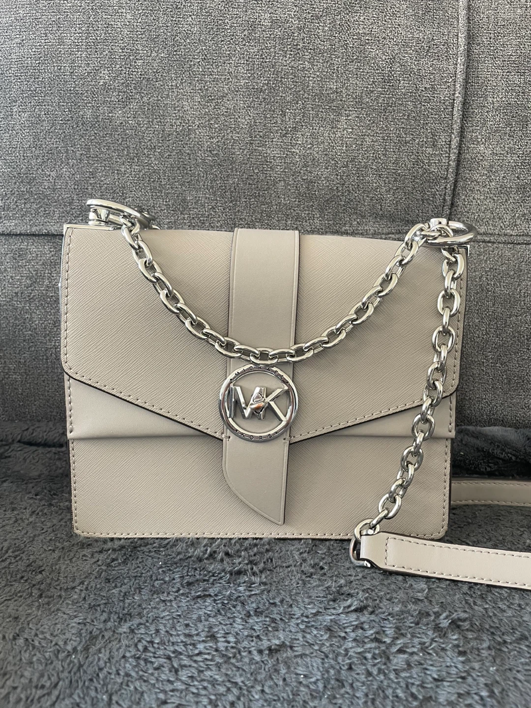 Michael Kors Leather Chain Crossbody Bag