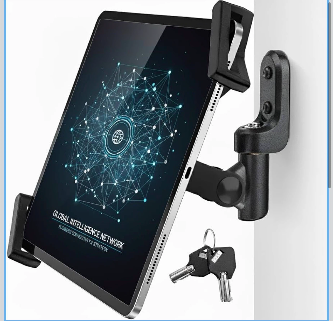 Wall-Mount Anti-Theft Tablet Holder