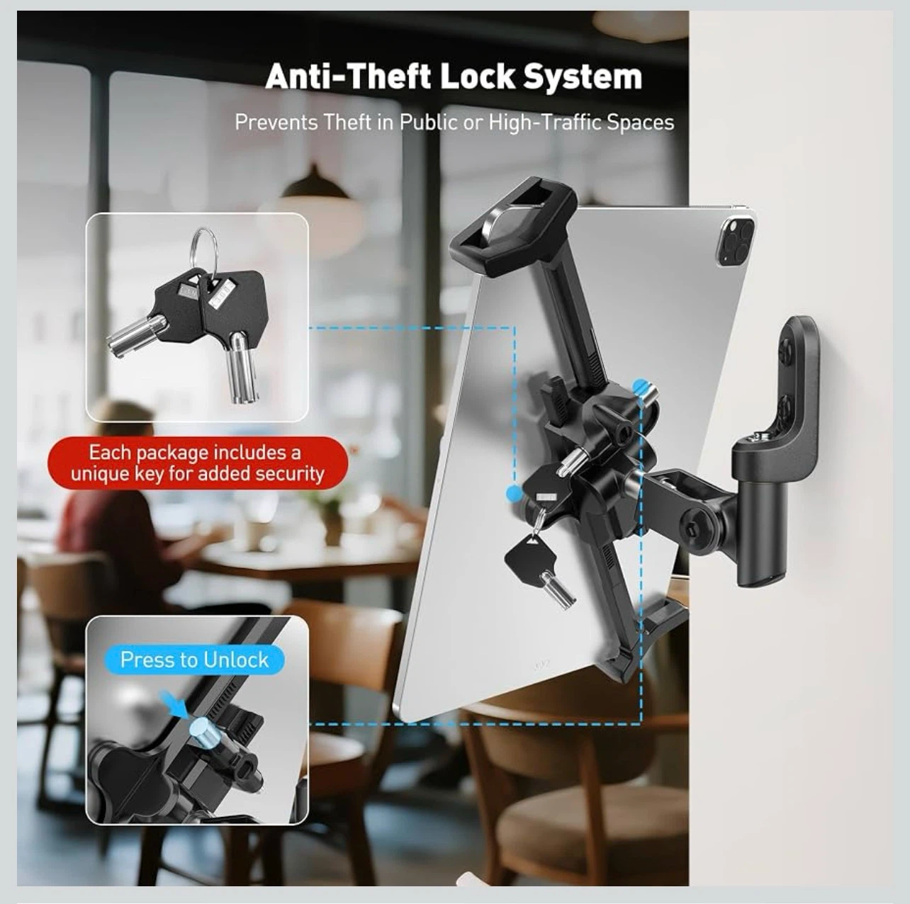 Wall-Mount Anti-Theft Tablet Holder - photo 5