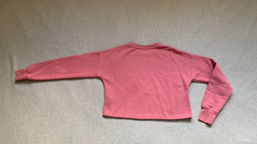 Kangol Crewneck Cropped Sweatshirt Pink - Size XS - photo 2