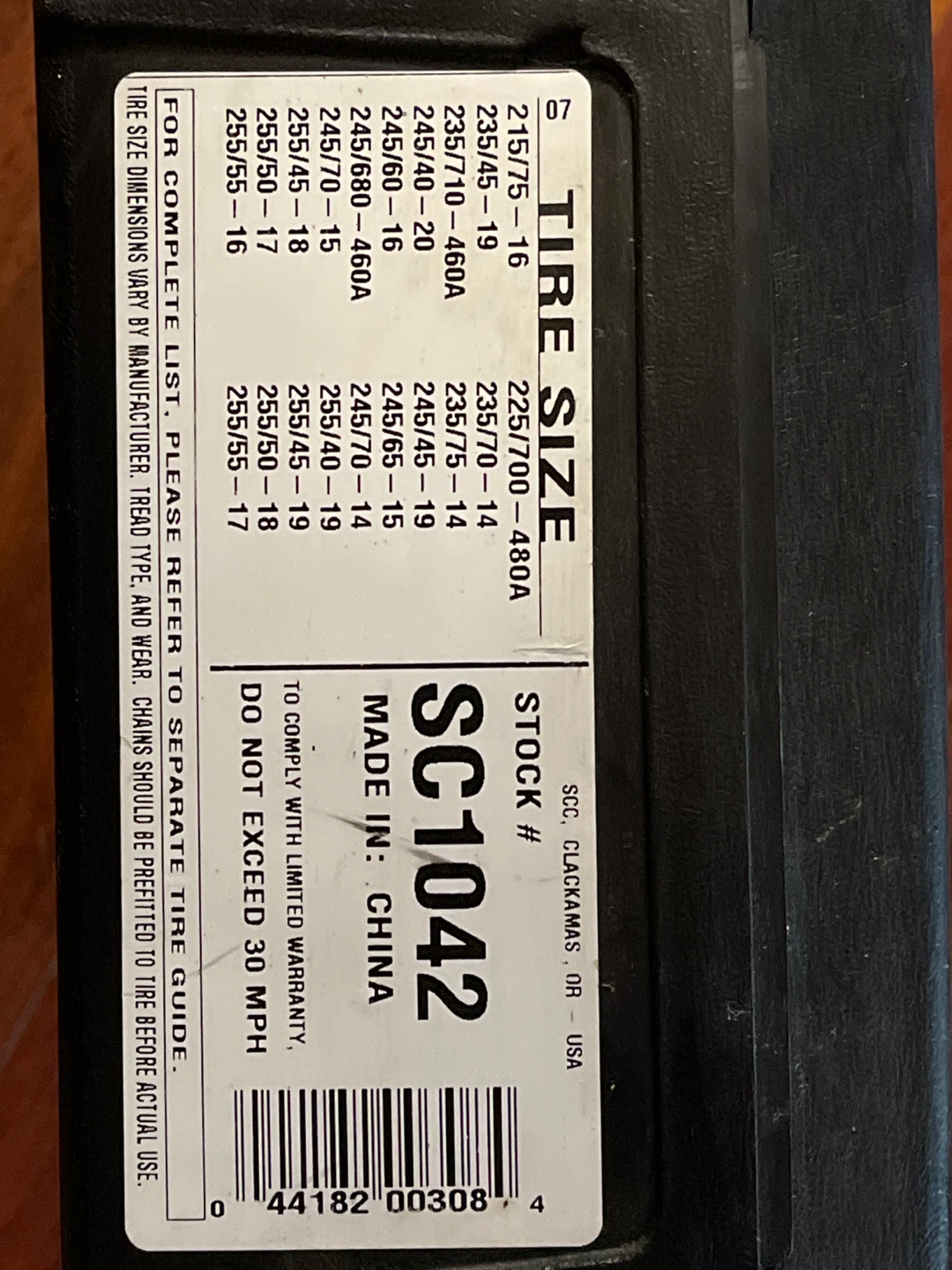 NEW SCC Radial Chain Tire Chains SC1042 - photo 2