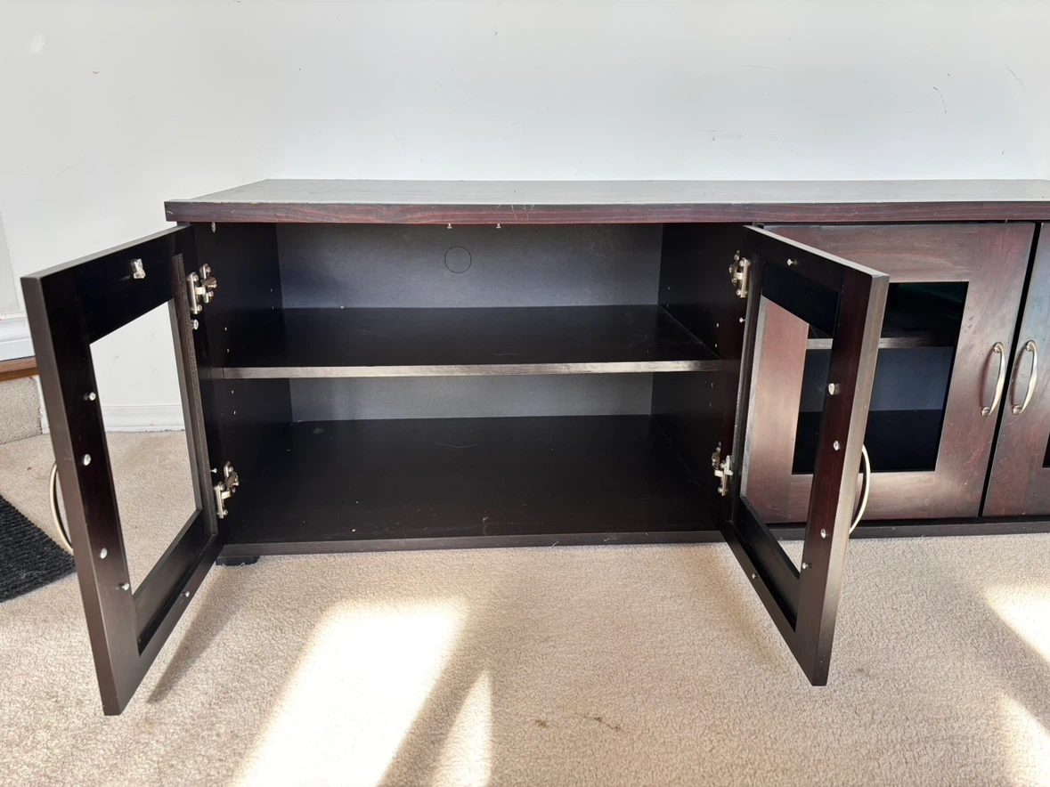 Dark Brown TV Media Console - photo 3