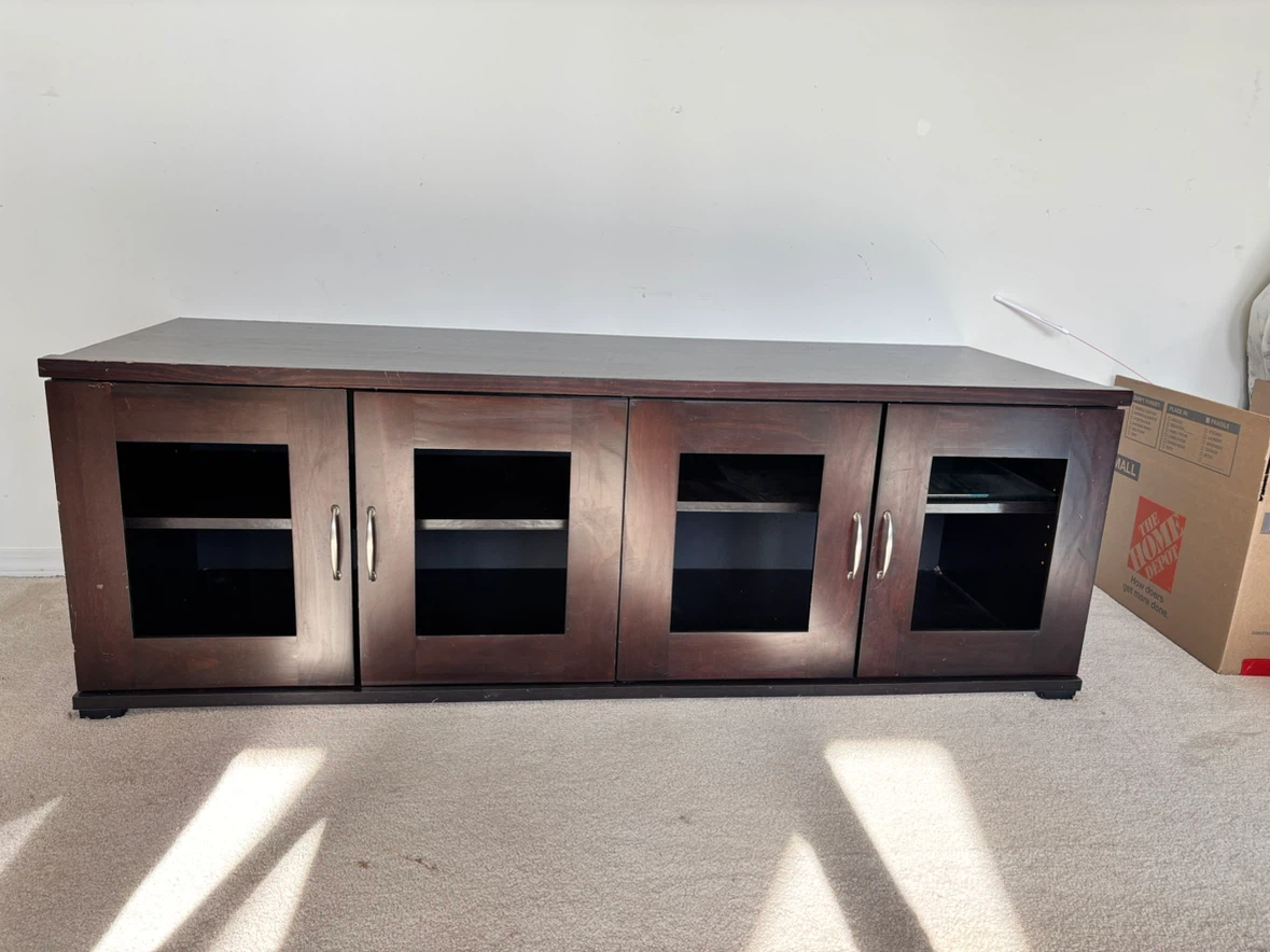 Dark Brown TV Media Console - photo 4