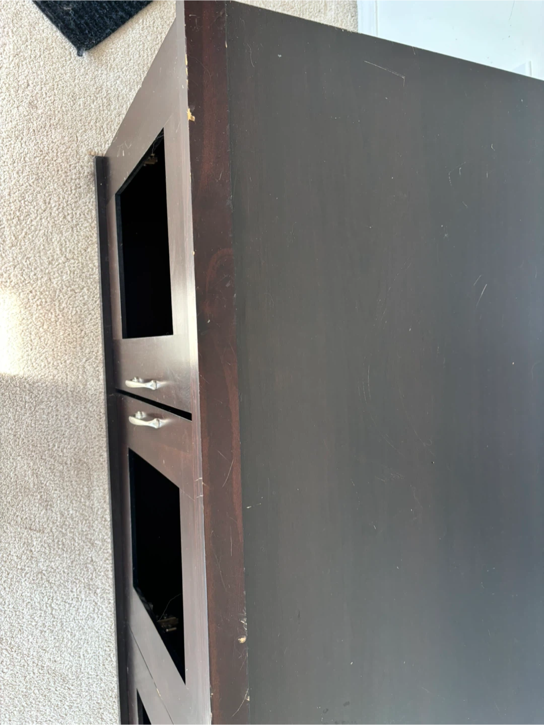 Dark Brown TV Media Console - photo 5