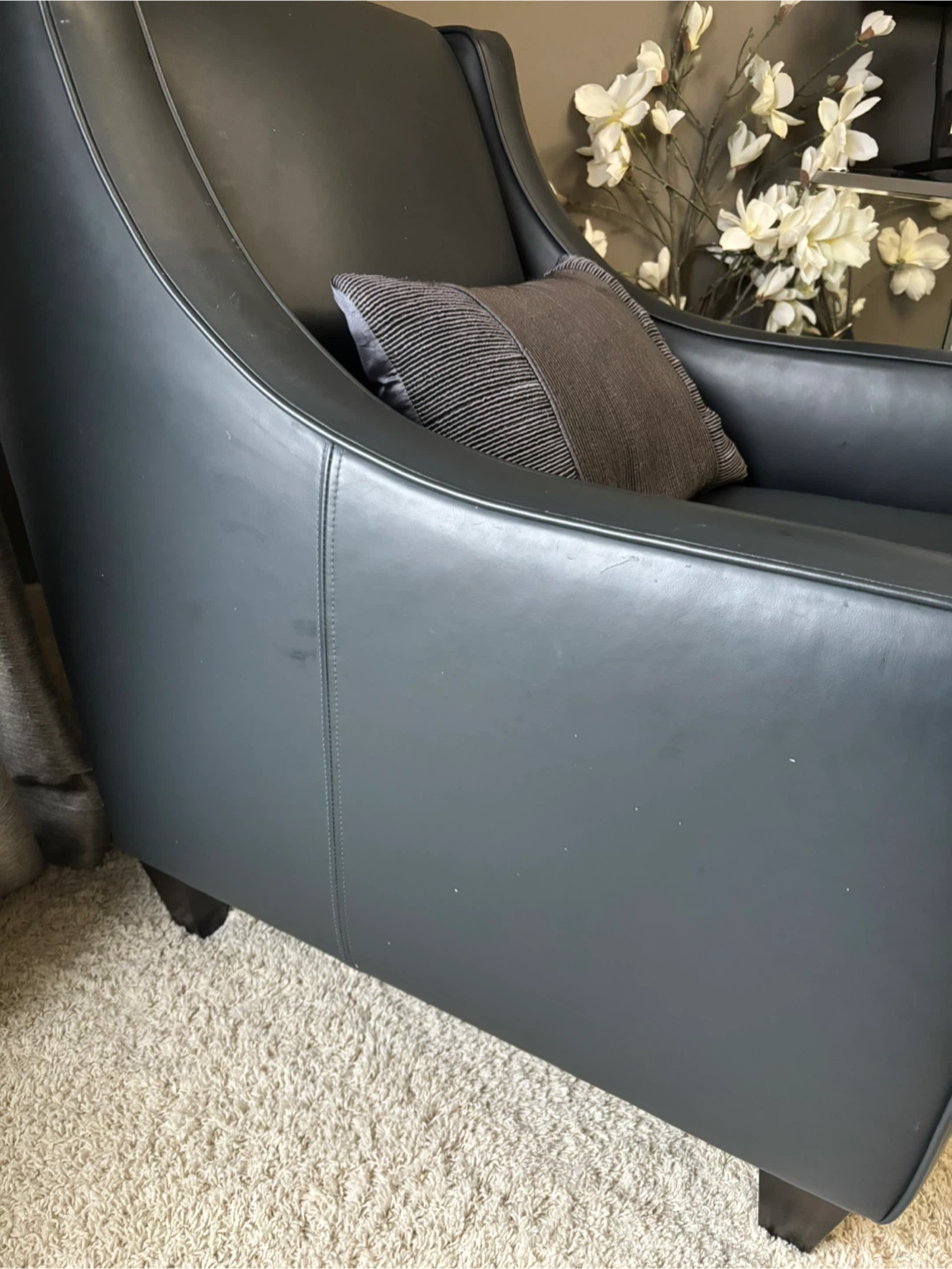 Custom Dark Grey Armchairs - photo 4
