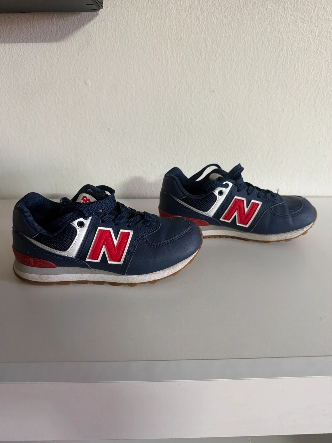 New Balance Kids Navy Sneakers Size 12