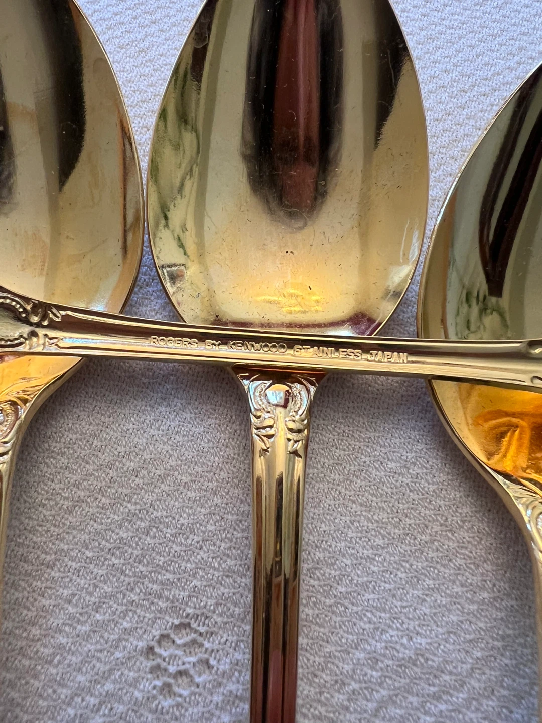 37-piece vintage gold-electroplated flatware lot - photo 3