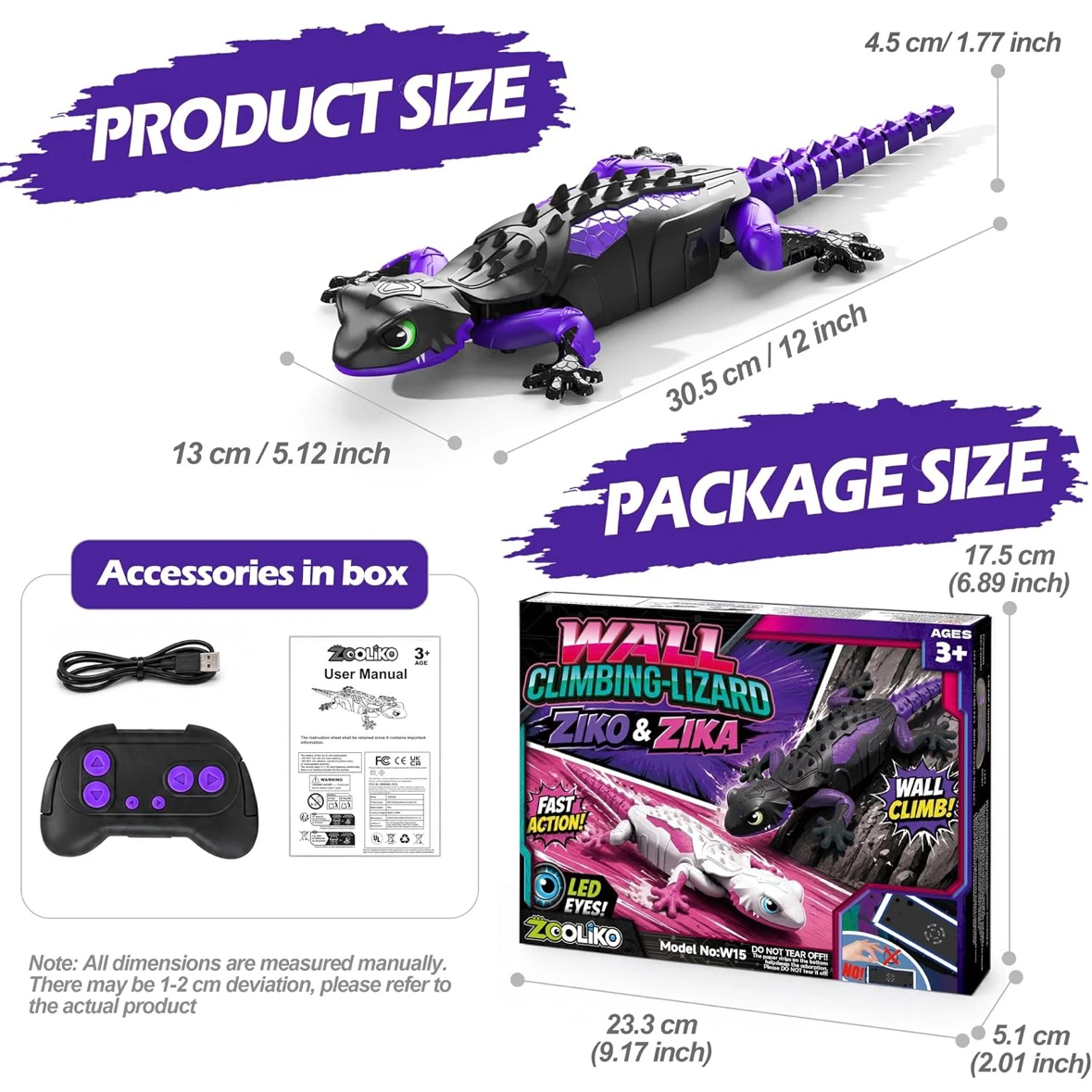 Brand New Remote Control Wall Climbing Gecko Toy - photo 3