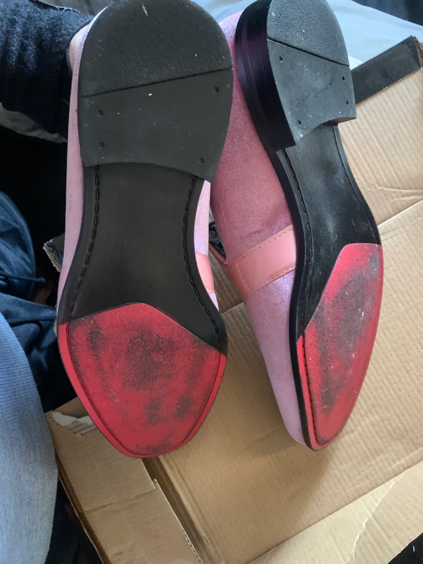 After Midnight Pink Velvet Loafers Size 9 - photo 2