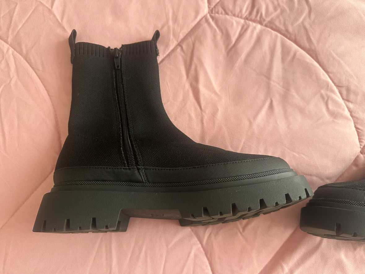 Zara Black Sock Boots - photo 3