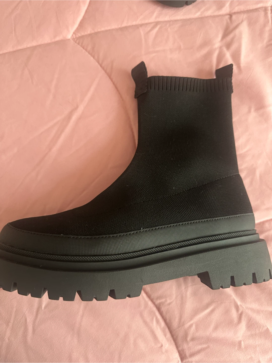 Zara Black Sock Boots - photo 4
