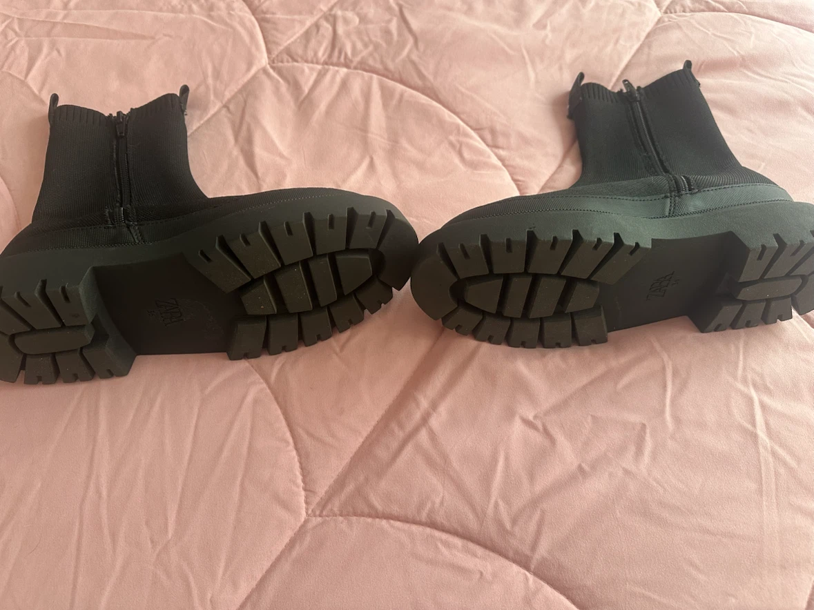 Zara Black Sock Boots - photo 5