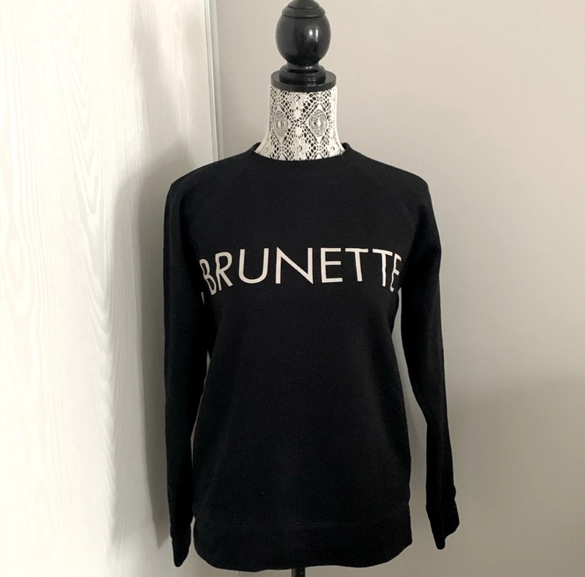 Brunette the Label Black Sweatshirt