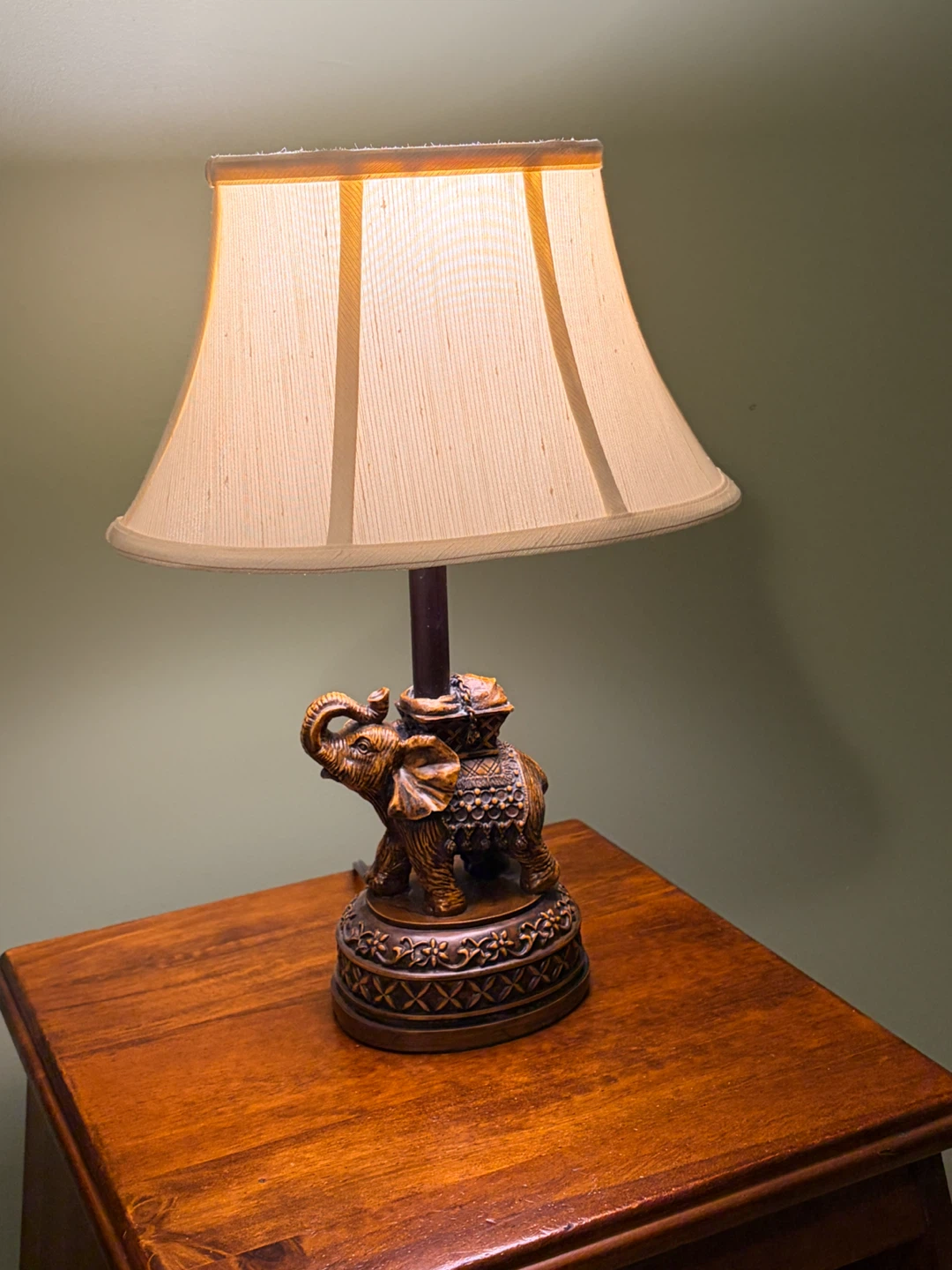 Rare Matching Elephant Table Lamps (2)