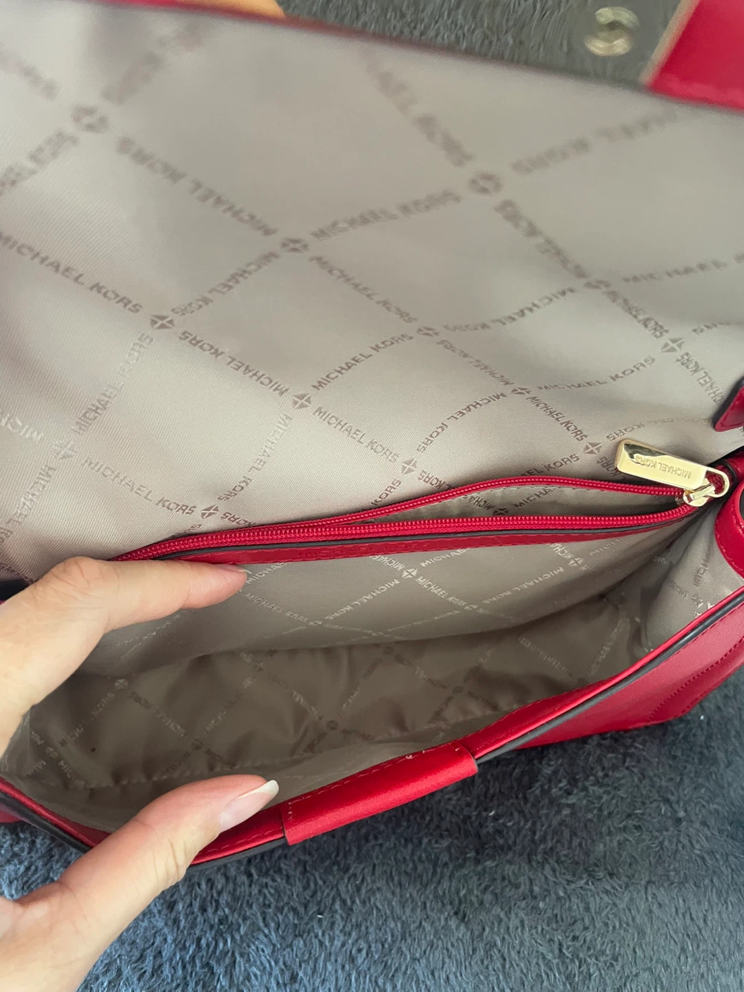 Michael Kors Red Leather Crossbody Bag - photo 5