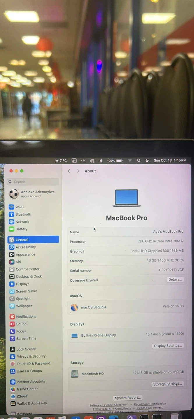 Apple 2019 MacBook Pro 15.4-inch Intel i7 - photo 4