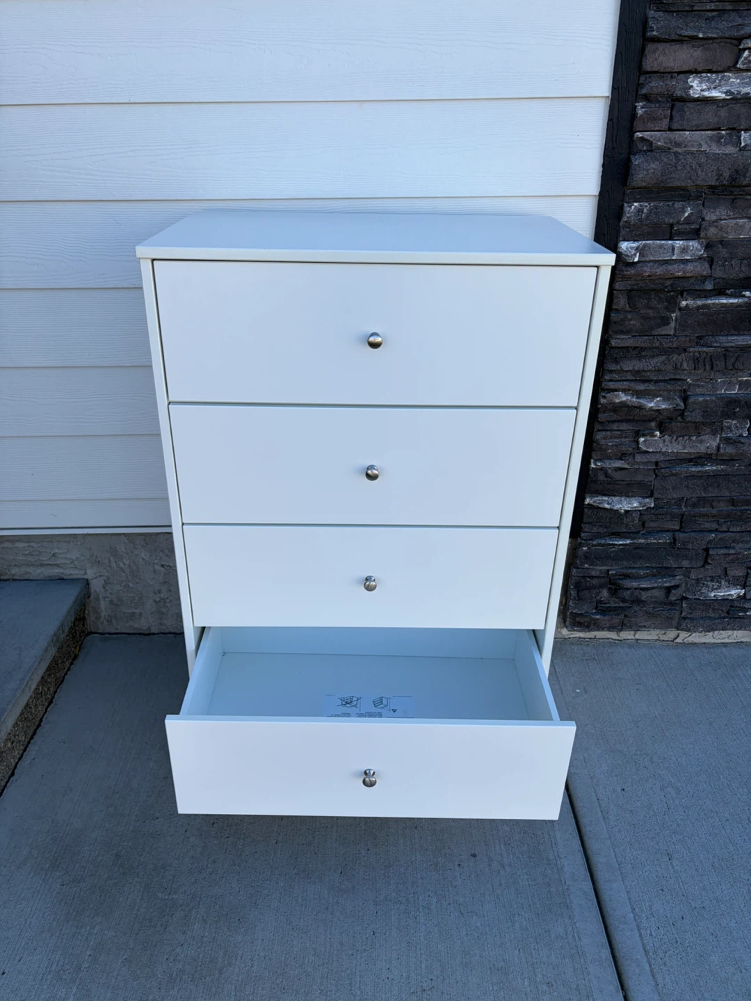IKEA white dresser with 4 drawers - photo 5