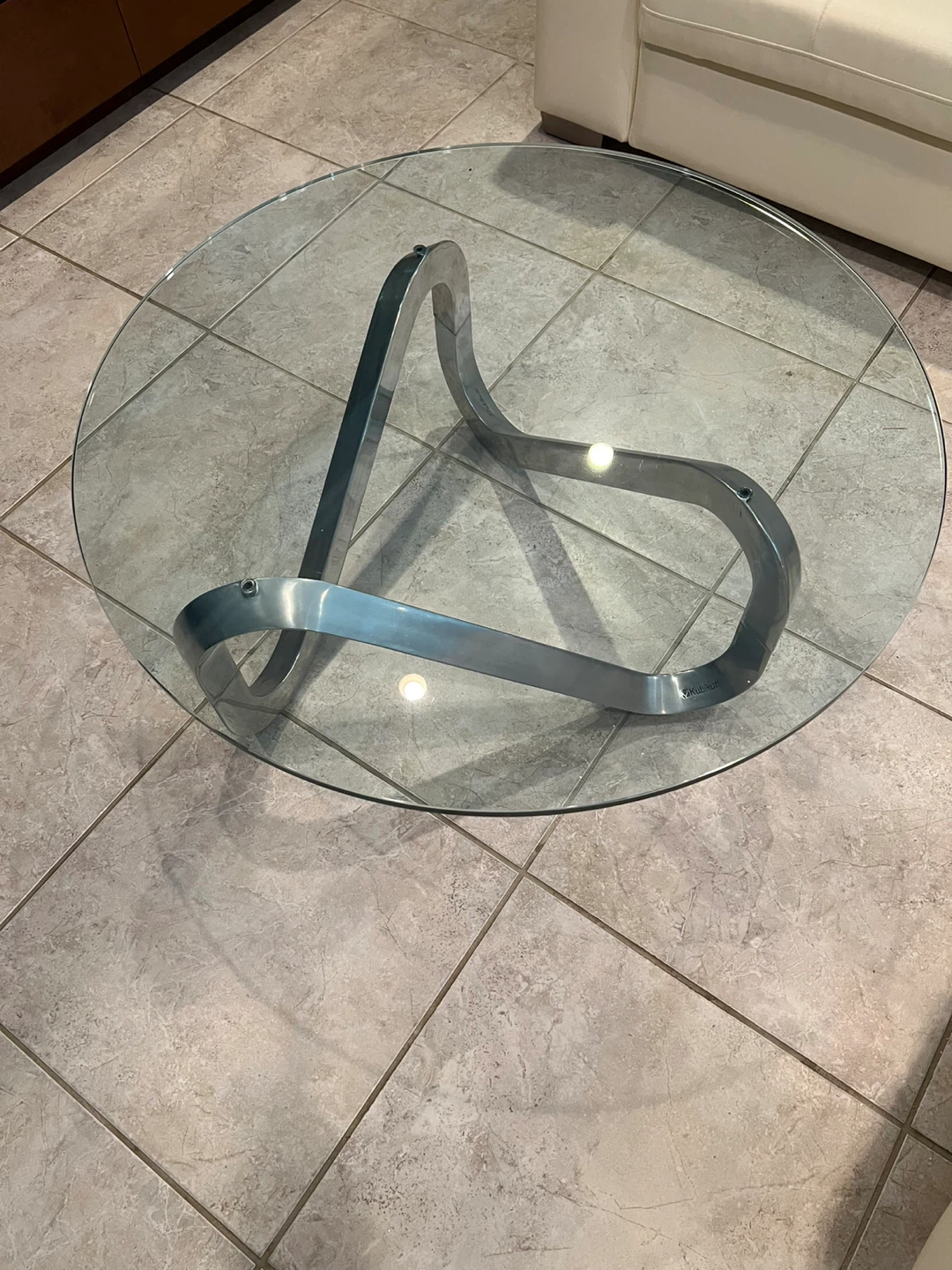 Kubikoff Round Glass Coffee Table - photo 2