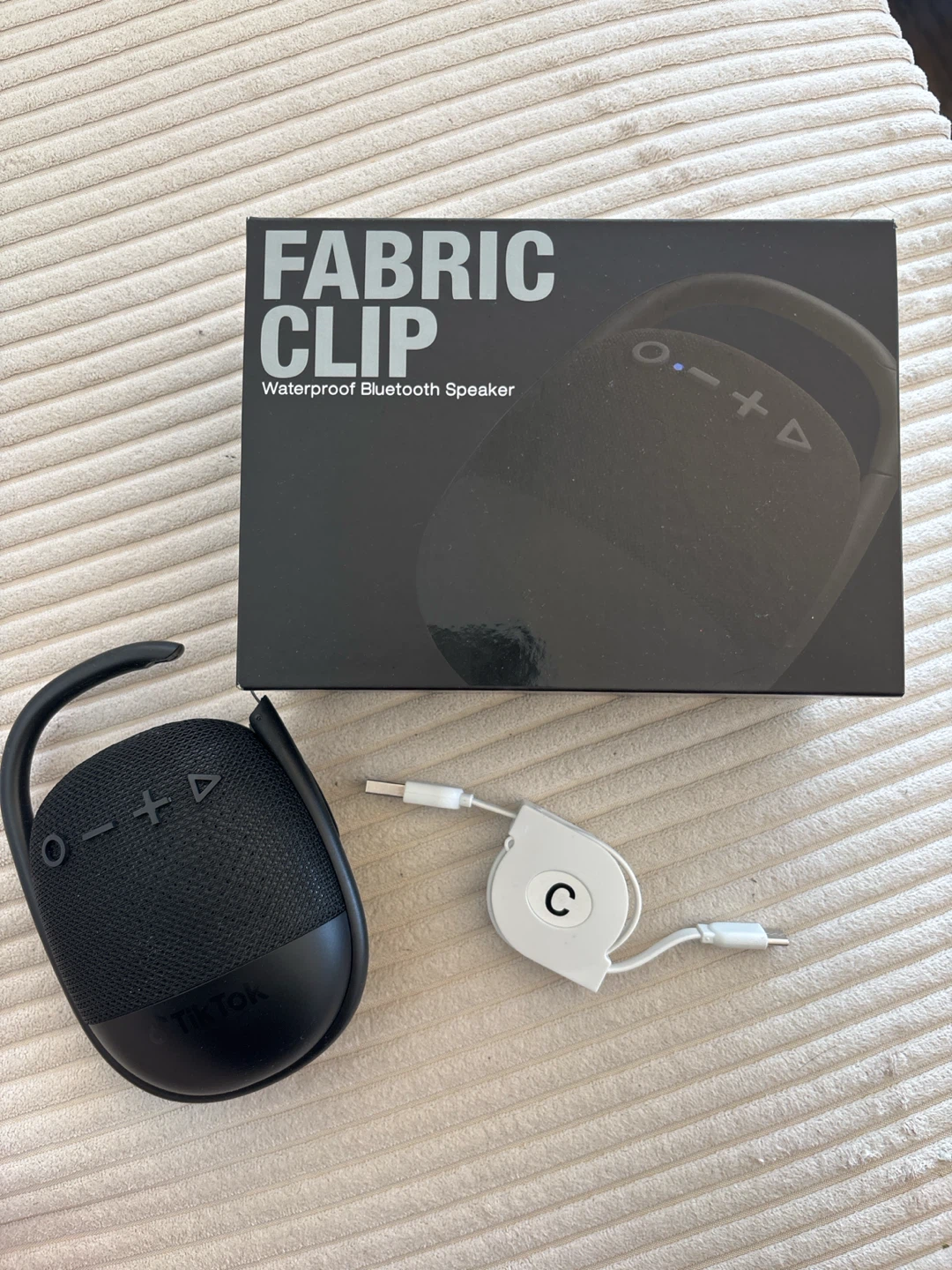TikTok Fabric Clip Waterproof Bluetooth Speaker