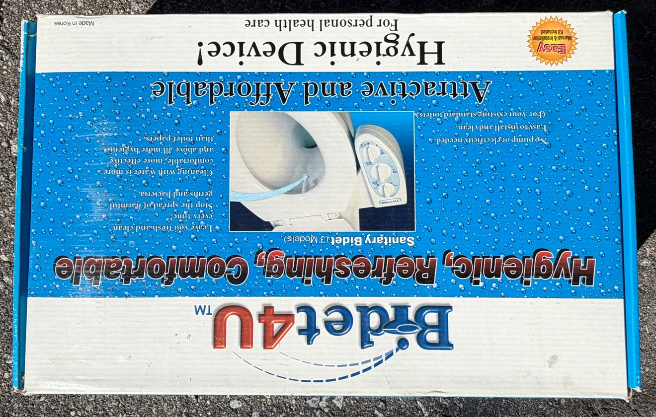 Bidet4U Model 4U-3000 Bidet Attachment