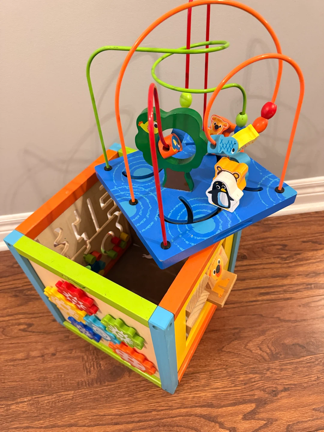 Toys R Us Solid Wood Multi-Activity Learning Cube (Clean) - photo 2