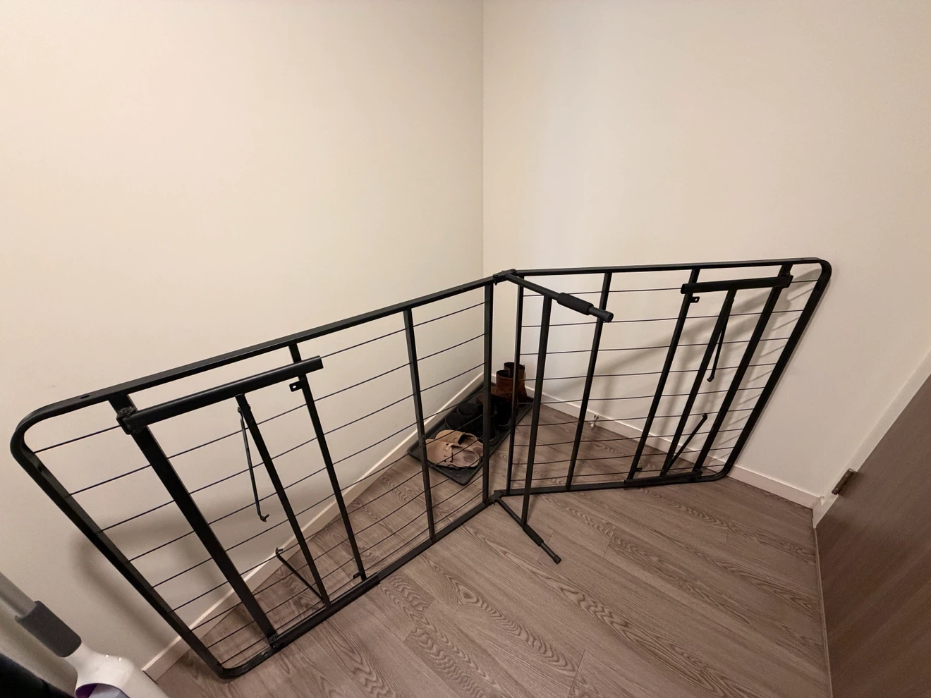MOVING SALE- Twin Metal Bed Frame with IKEA Mattress - photo 3