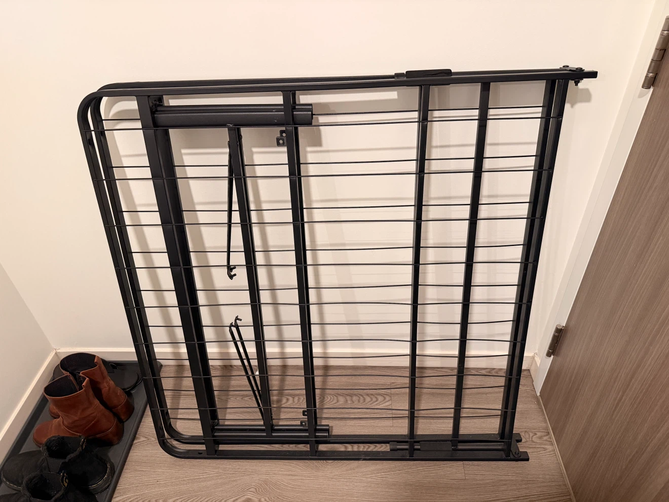 MOVING SALE- Twin Metal Bed Frame with IKEA Mattress - photo 4