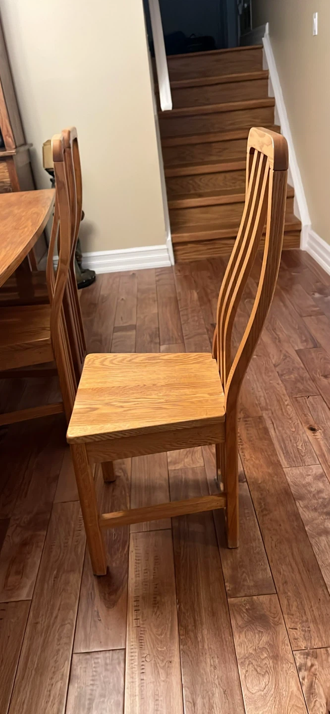 Solid Oak Dining Set - photo 2