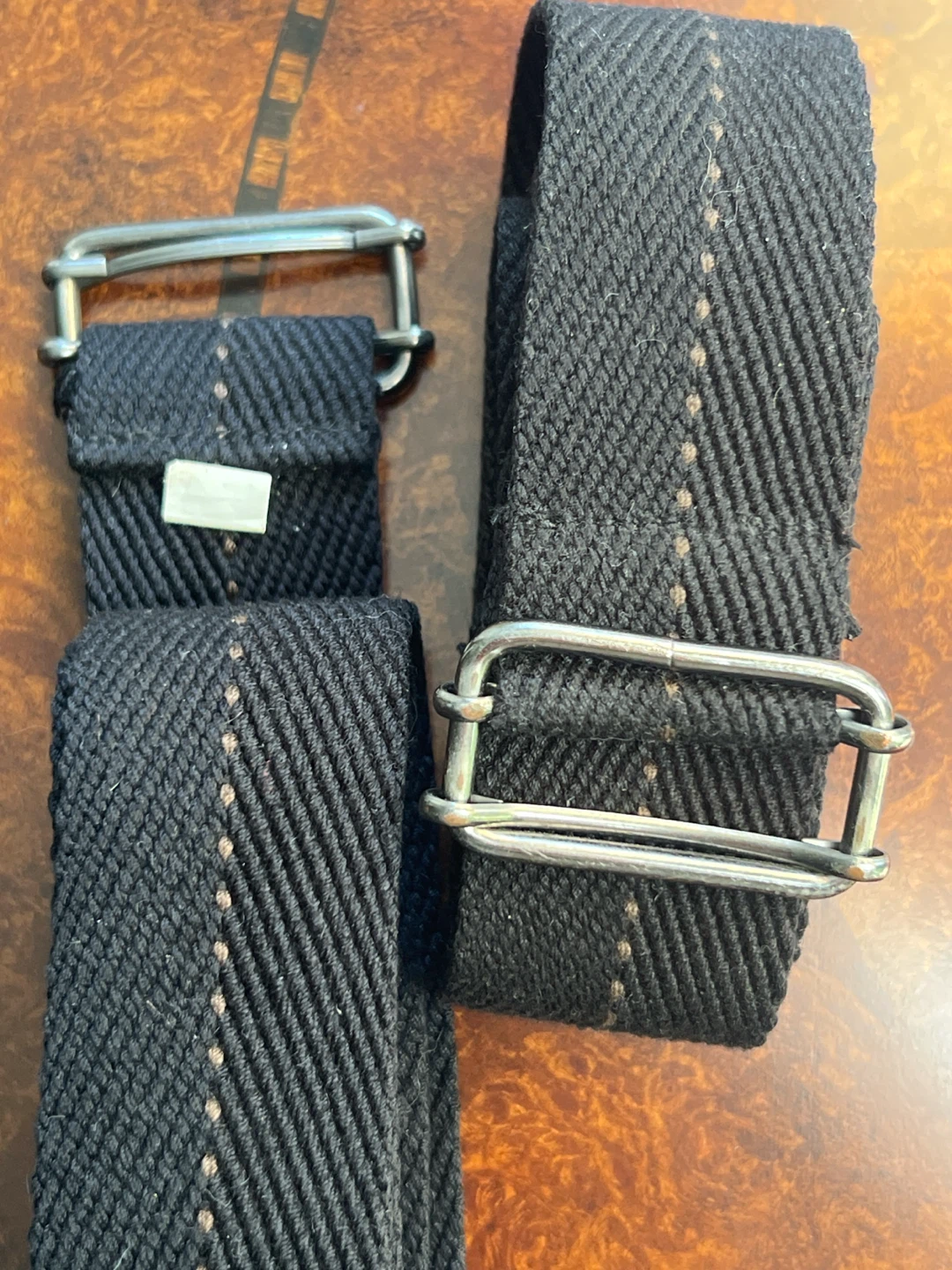 Set of 4 Adjustable Black Fabric Straps/belt - photo 4