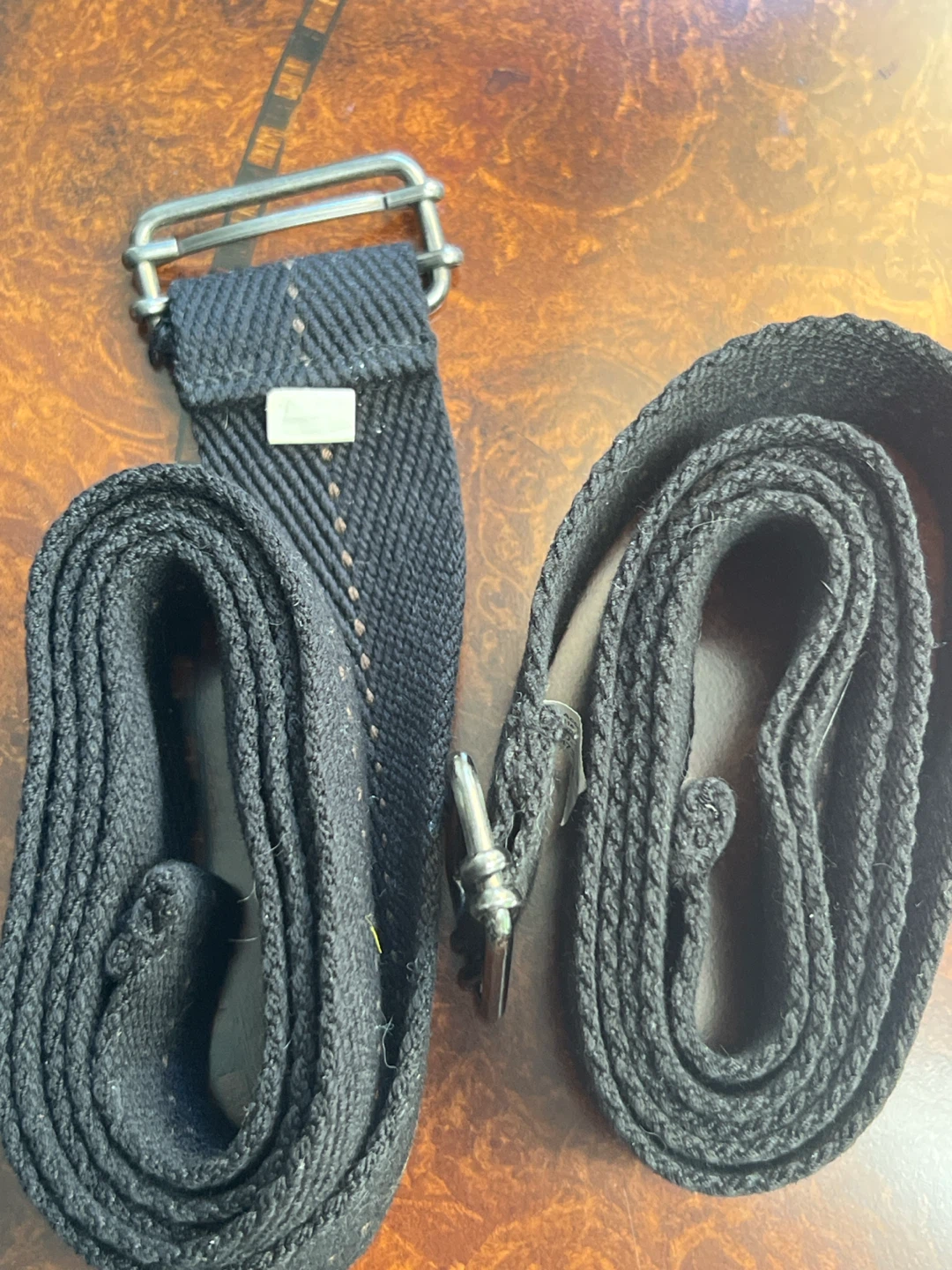 Set of 4 Adjustable Black Fabric Straps/belt - photo 5