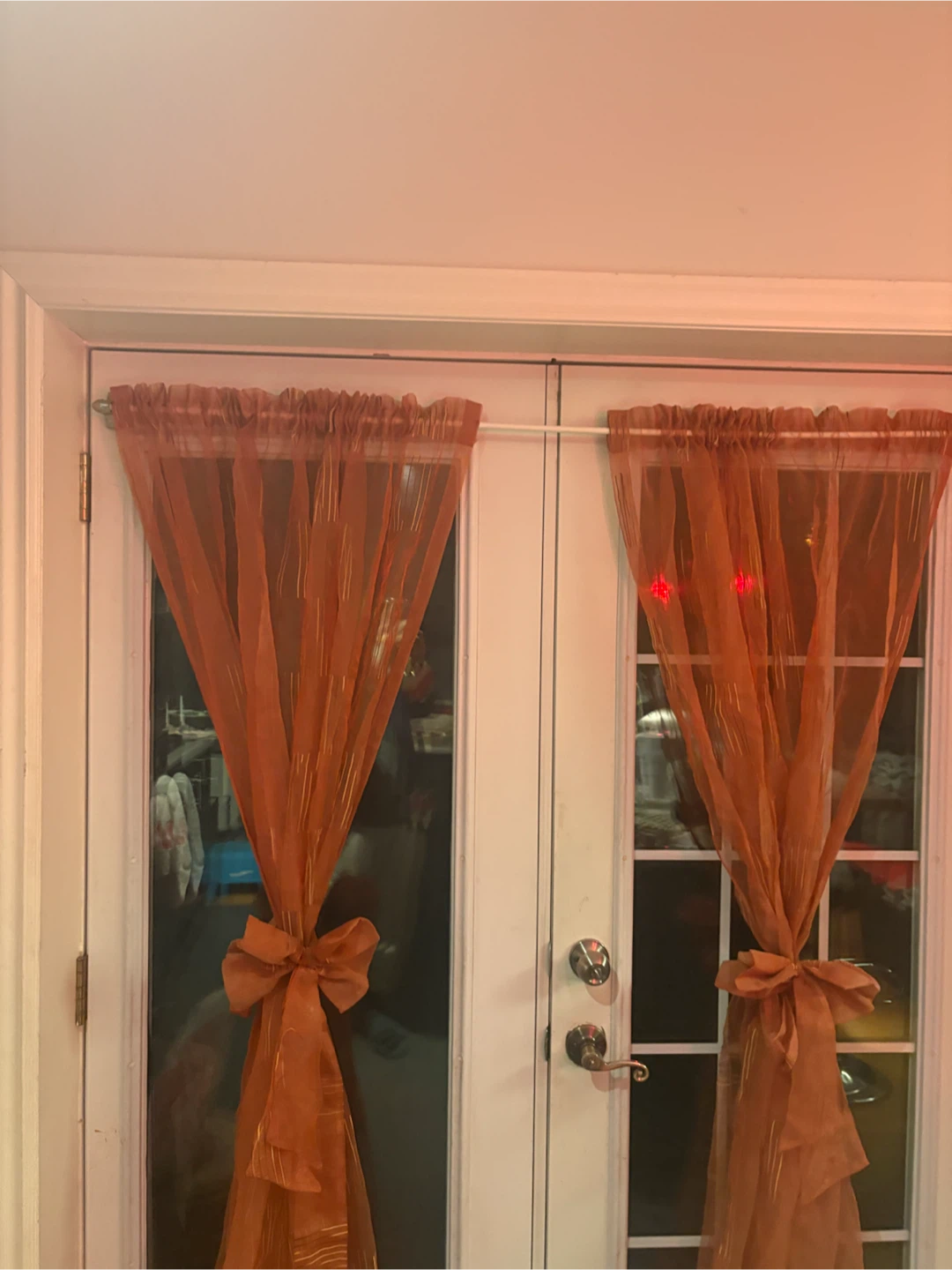 Burnt Orange Door Curtains