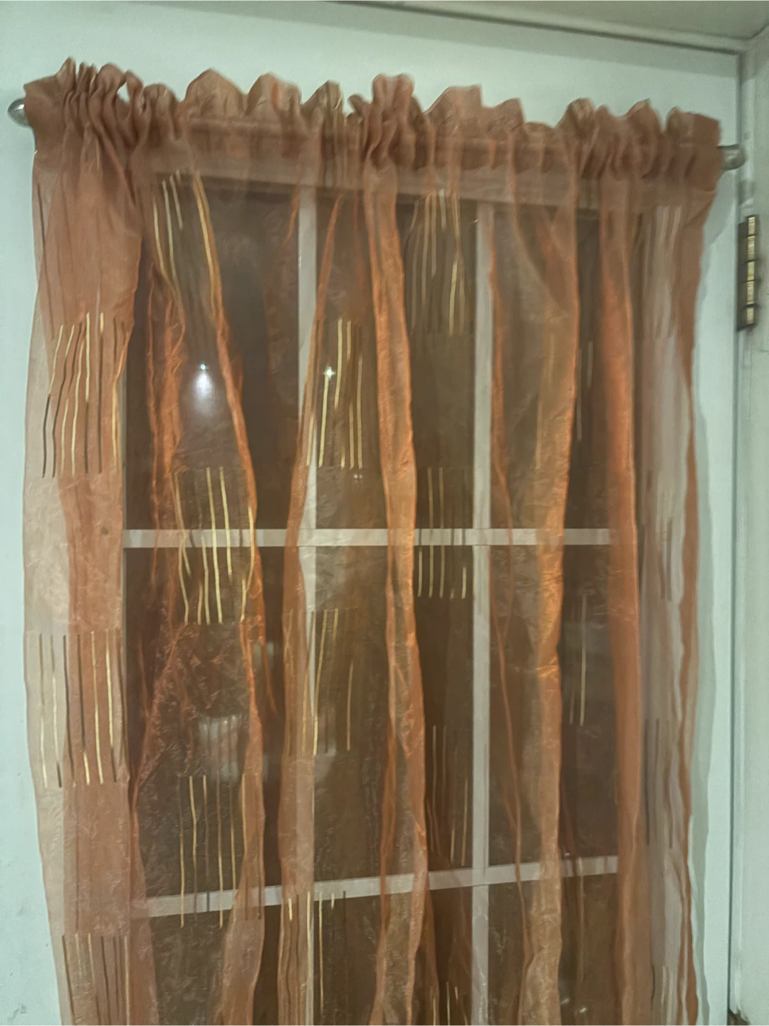 Burnt Orange Door Curtains - photo 3