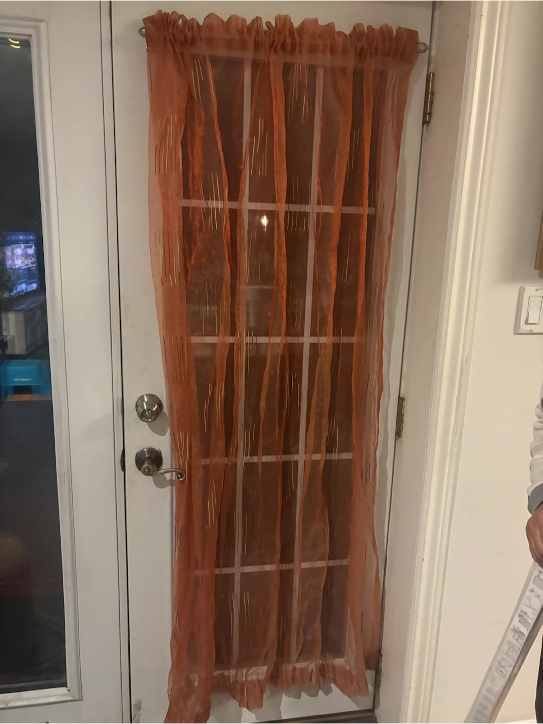 Burnt Orange Door Curtains - photo 4