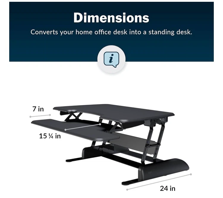 VariDesk Essential 36 Standing Desk Converter - photo 4