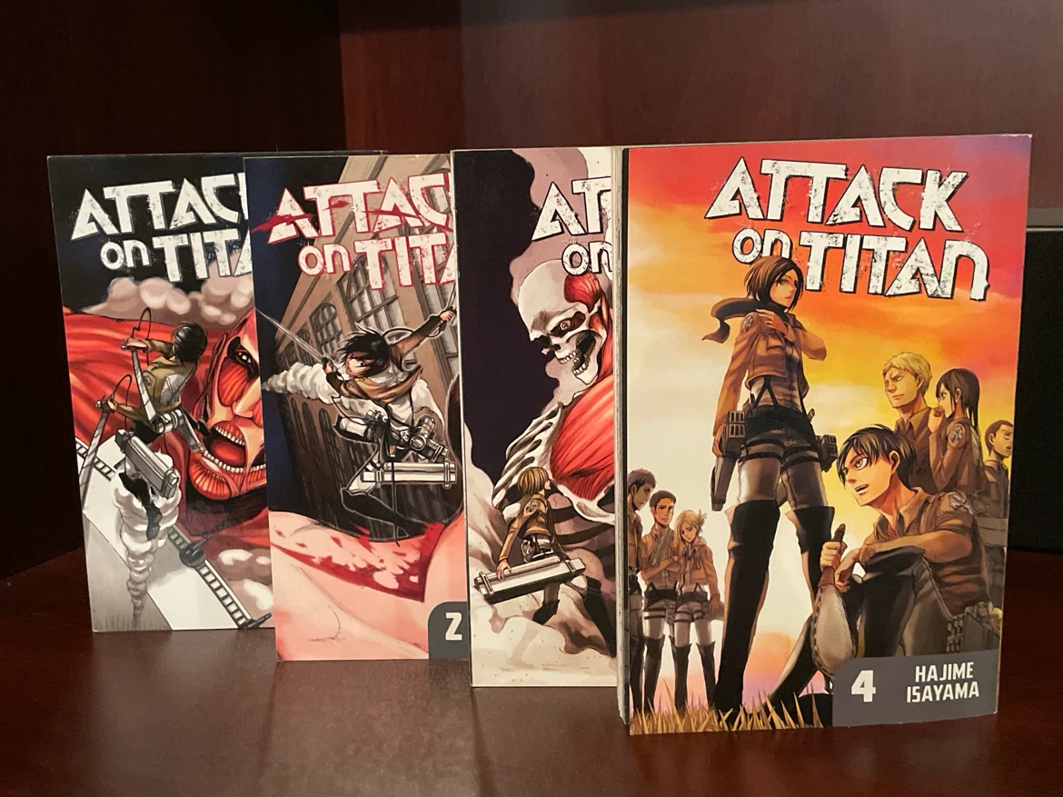 Attack on Titan Manga Volumes 1-4