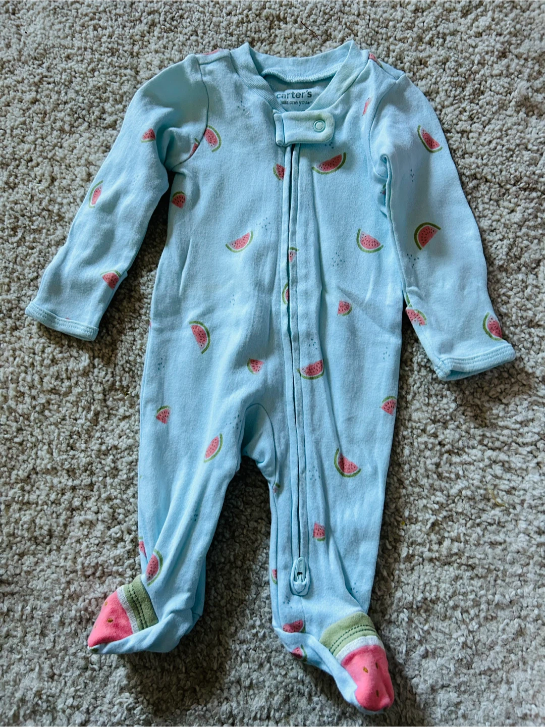 Carter's Baby Watermelon Footie Pajamas