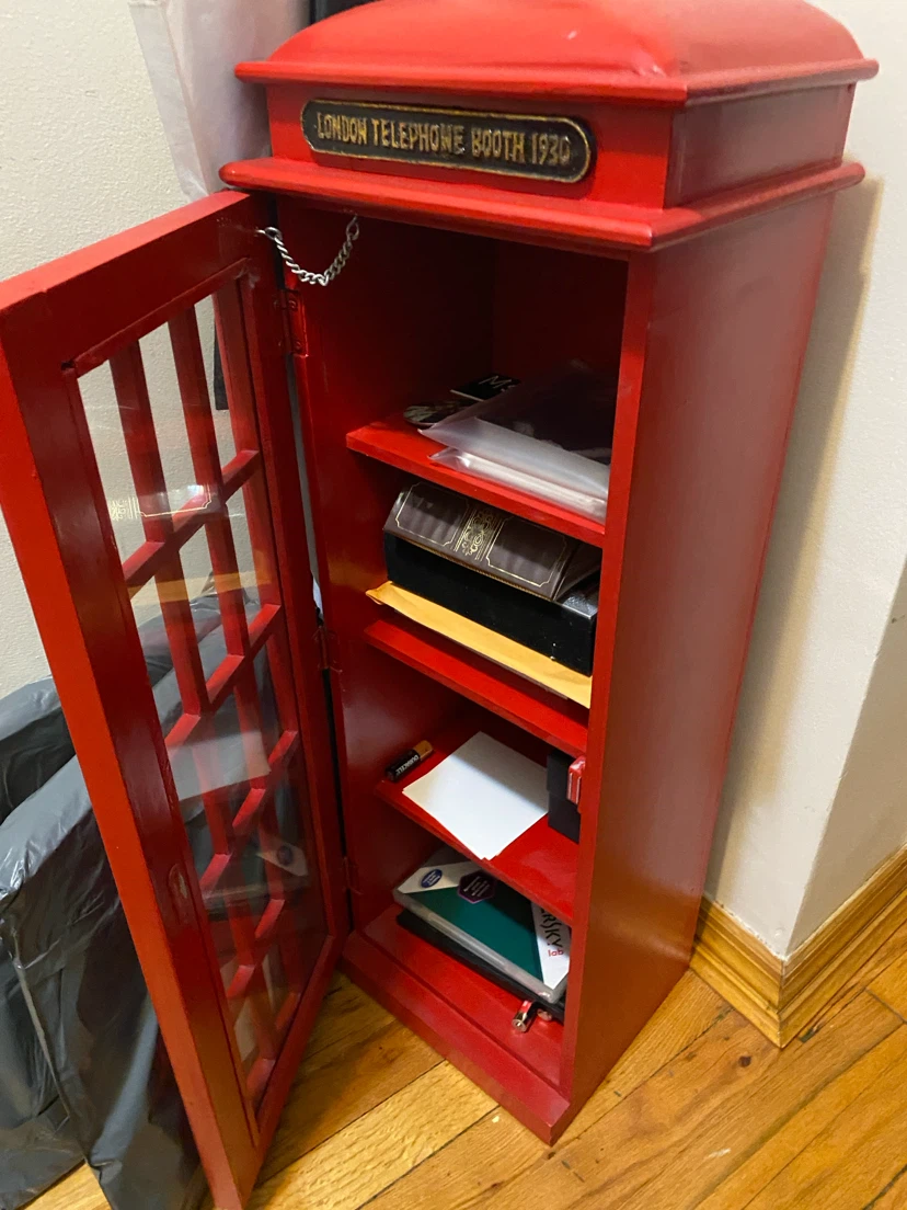 London Telephone Booth 1930 Decorative Cabinet - photo 3