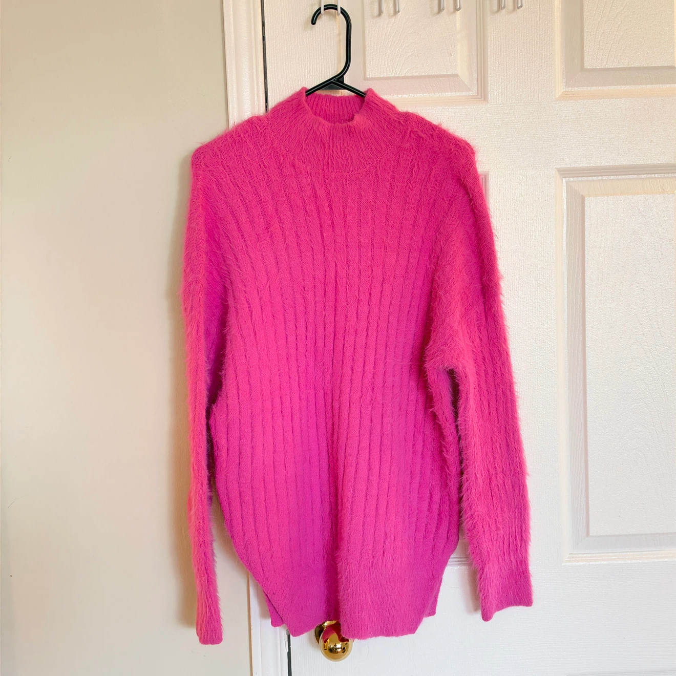 Women’s Winter Sweater Top (Pink) - L