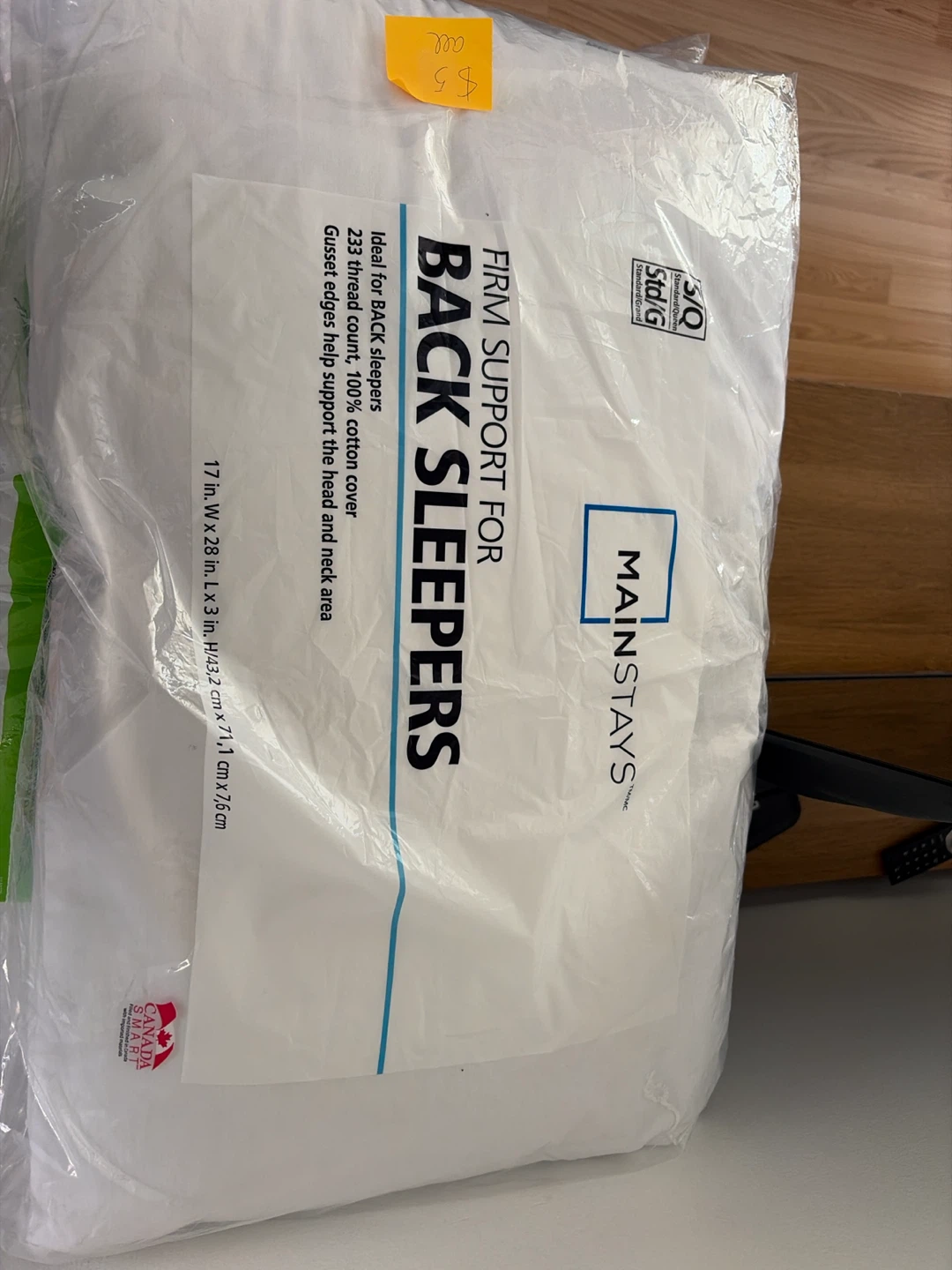 3 units Mainstays Firm Support Pillows