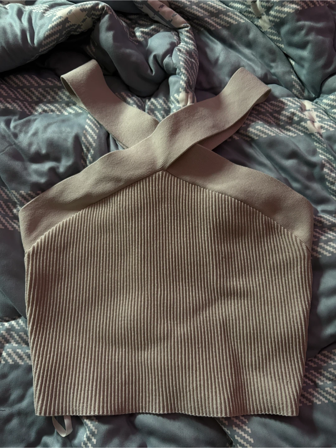 Babaton Ribbed Criss-Cross Tank Top