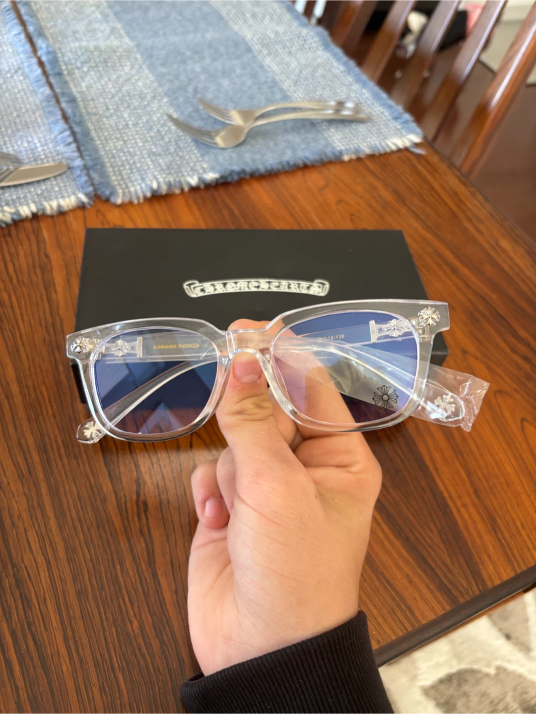 Chrome Hearts - Clear with Silver