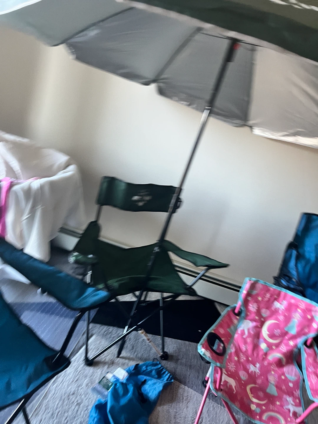 Outdoor Camping Chair Set with Umbrella - photo 3