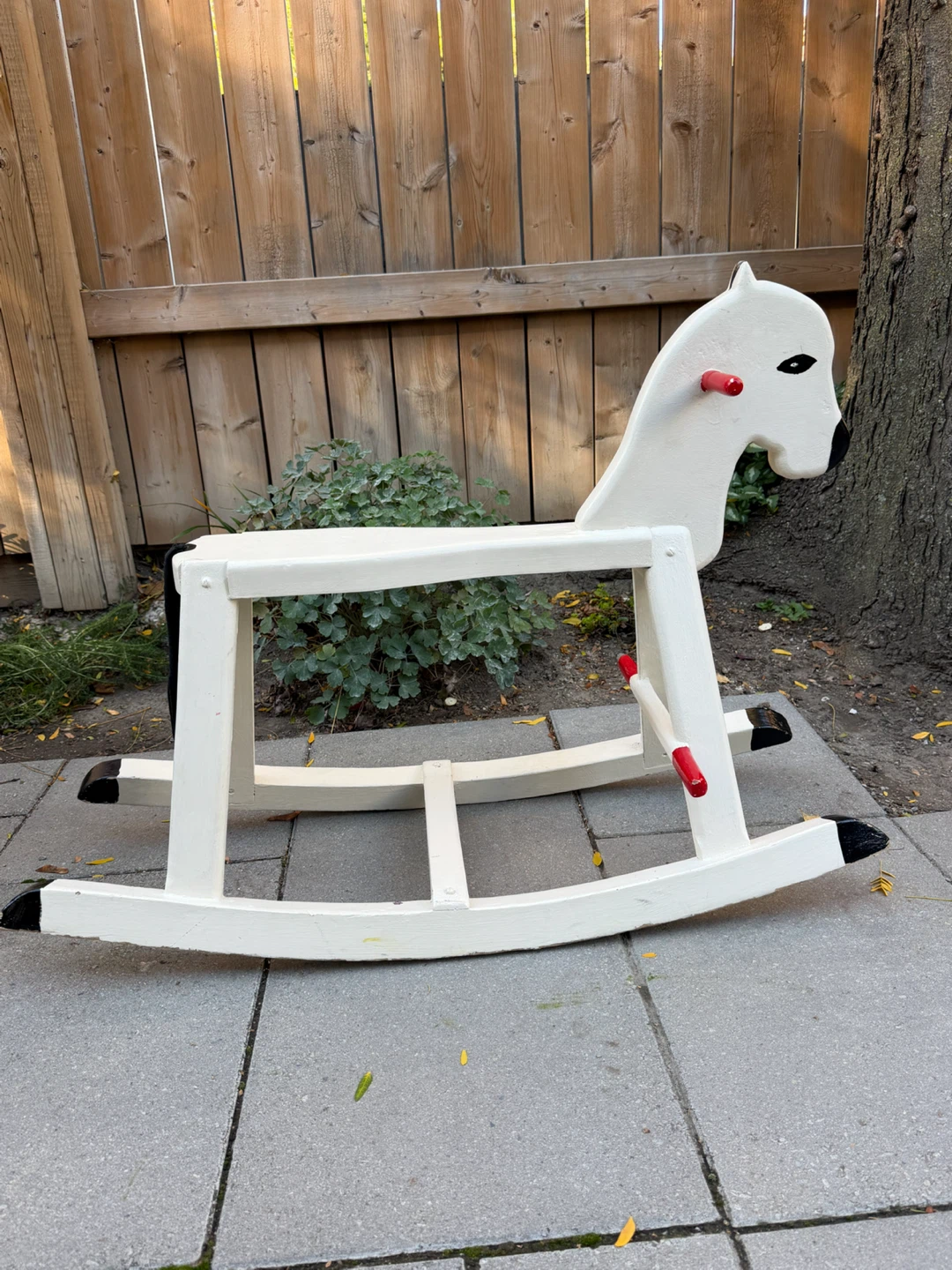 Solid Wood painted Rocking Horse