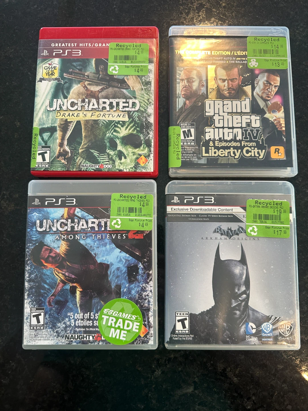 Set of 4 PlayStation 3 Games
