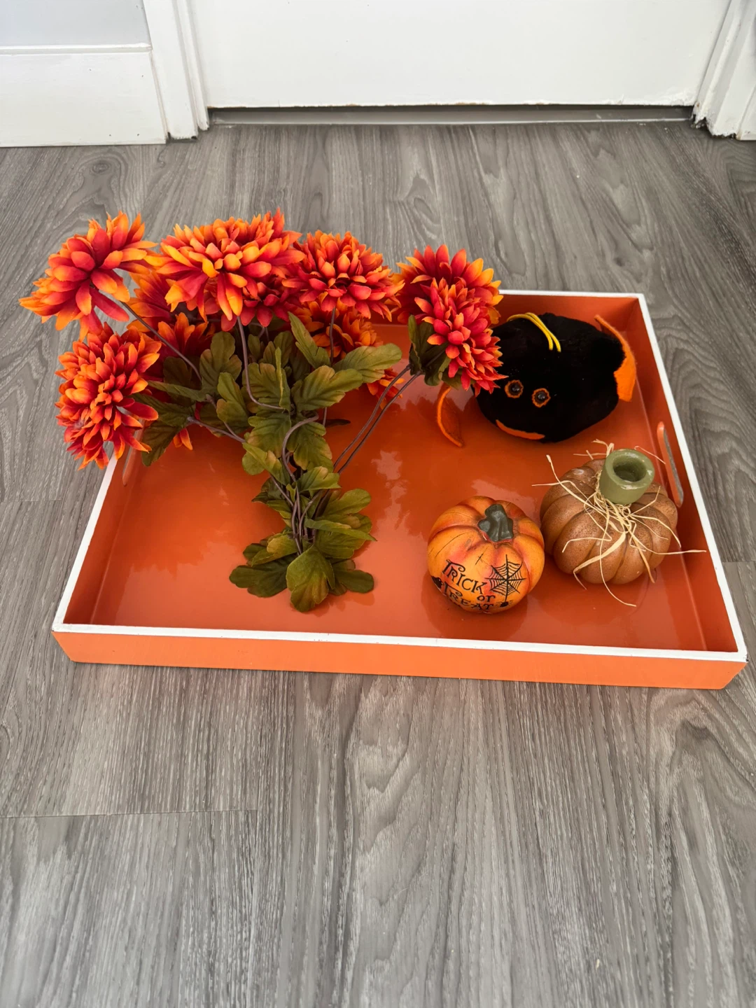 Halloween Decorations & Serving Tray
