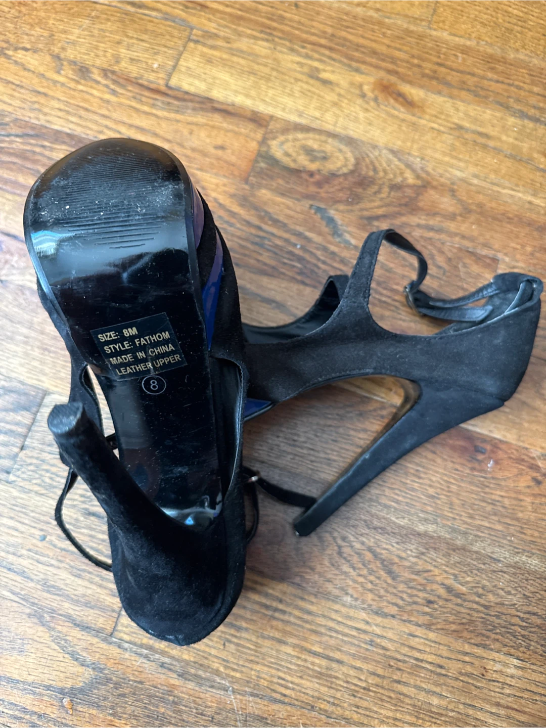 Size 8 Black Stiletto Heels - photo 3