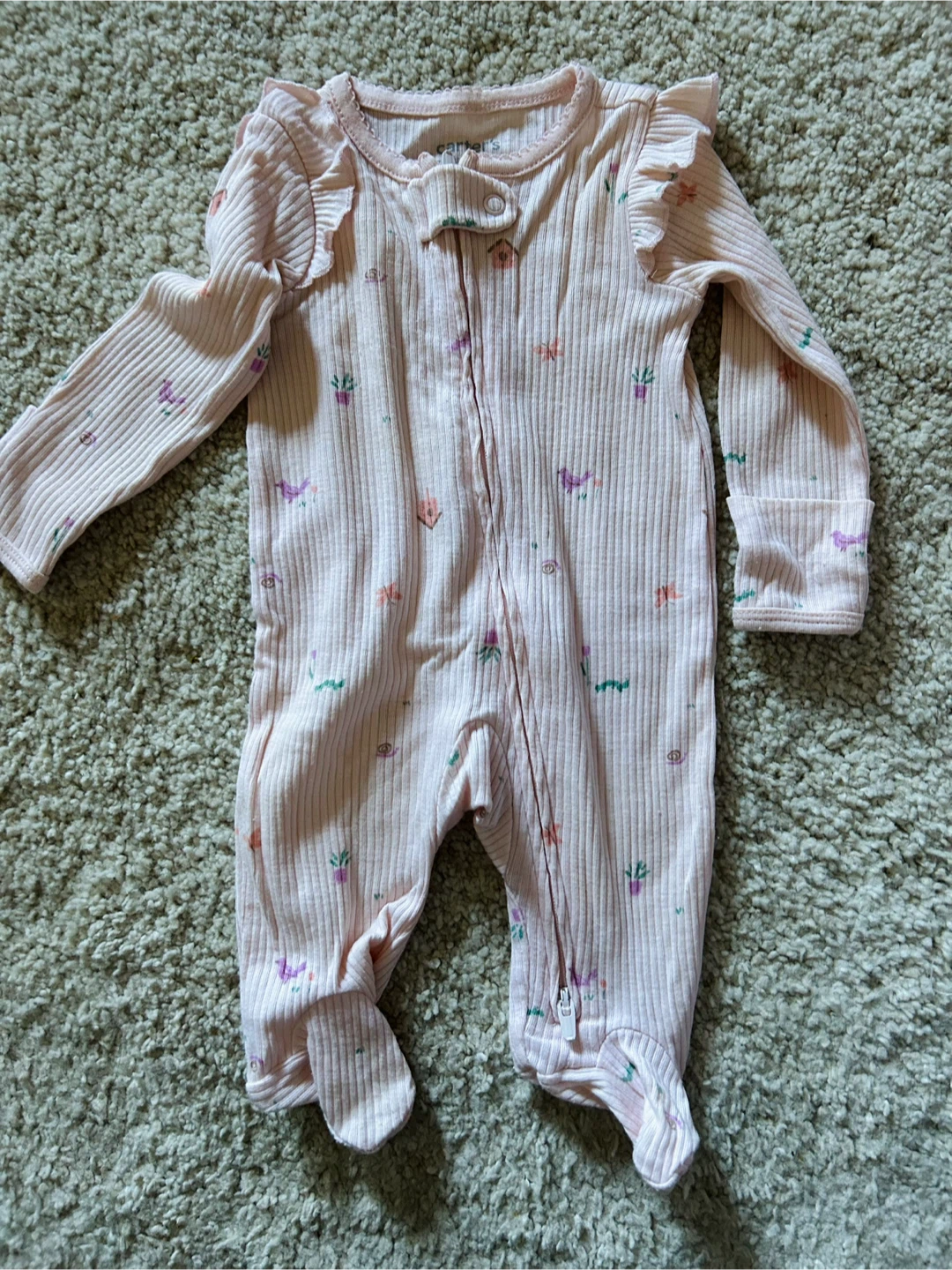 Carter's Just One You Newborn Pink Footie Pajamas