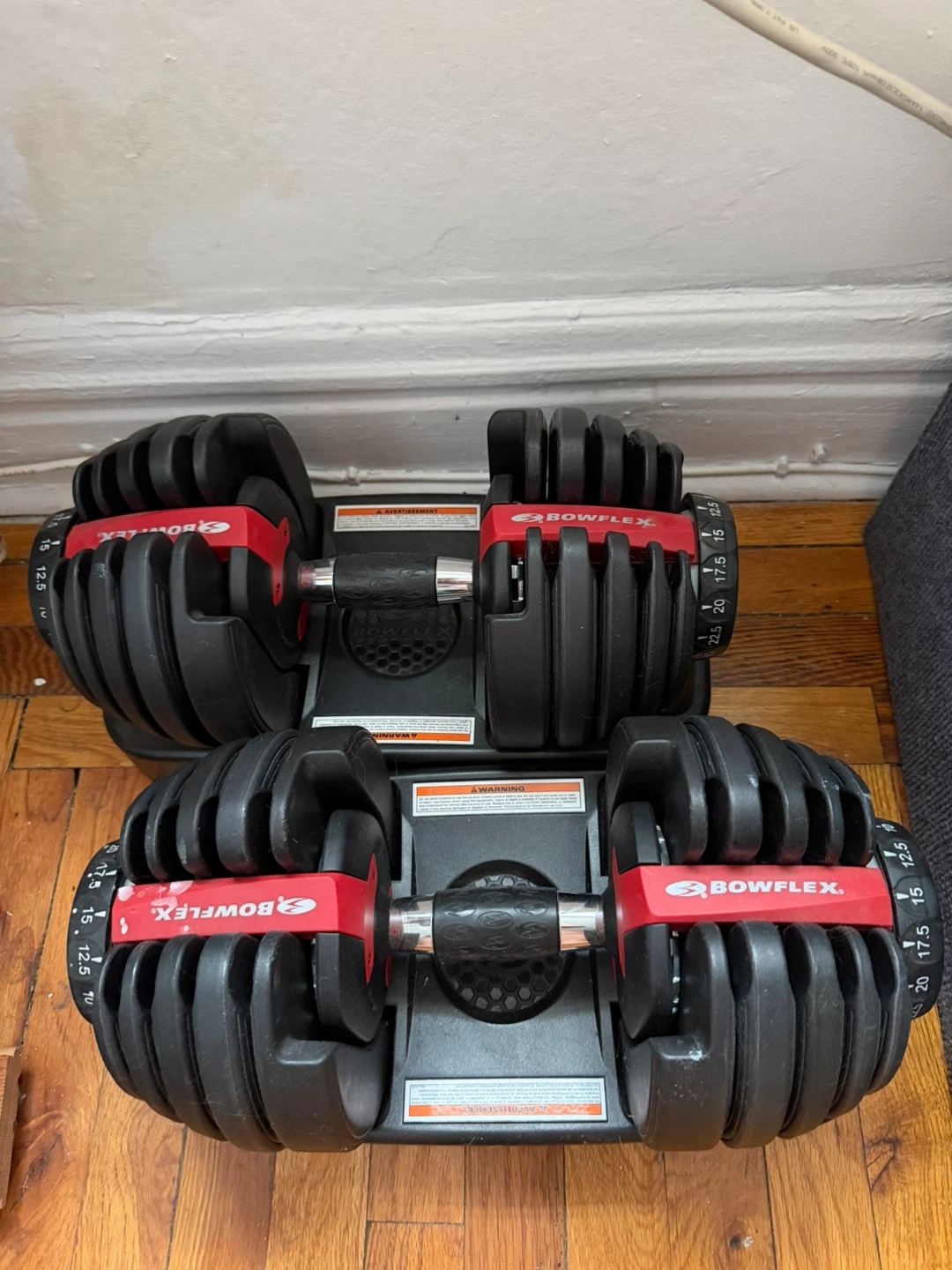 Bowflex SelectTech Adjustable 52.5lbs weight set