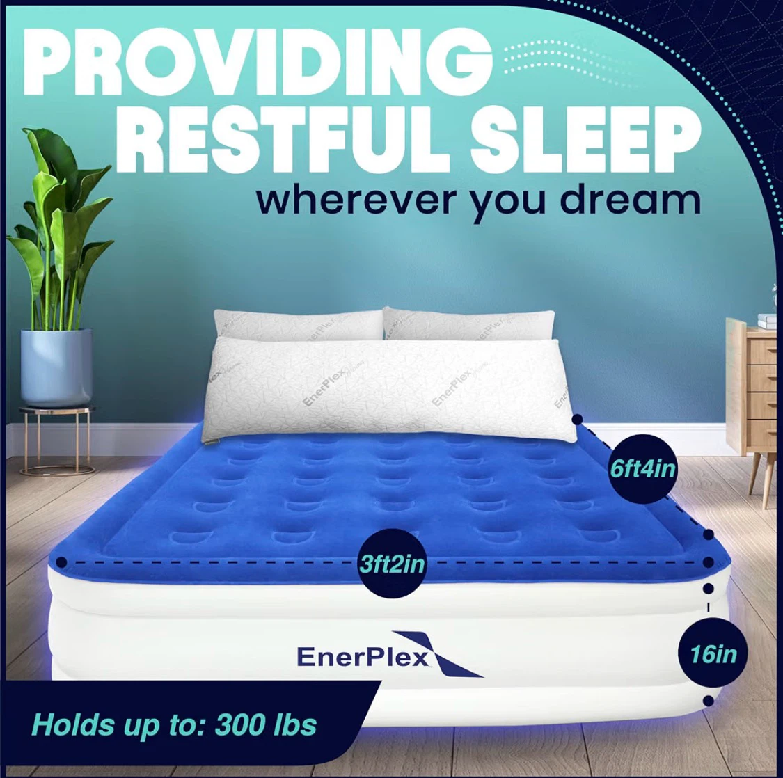 Air Mattress / bed with built in bump - Twin - photo 4
