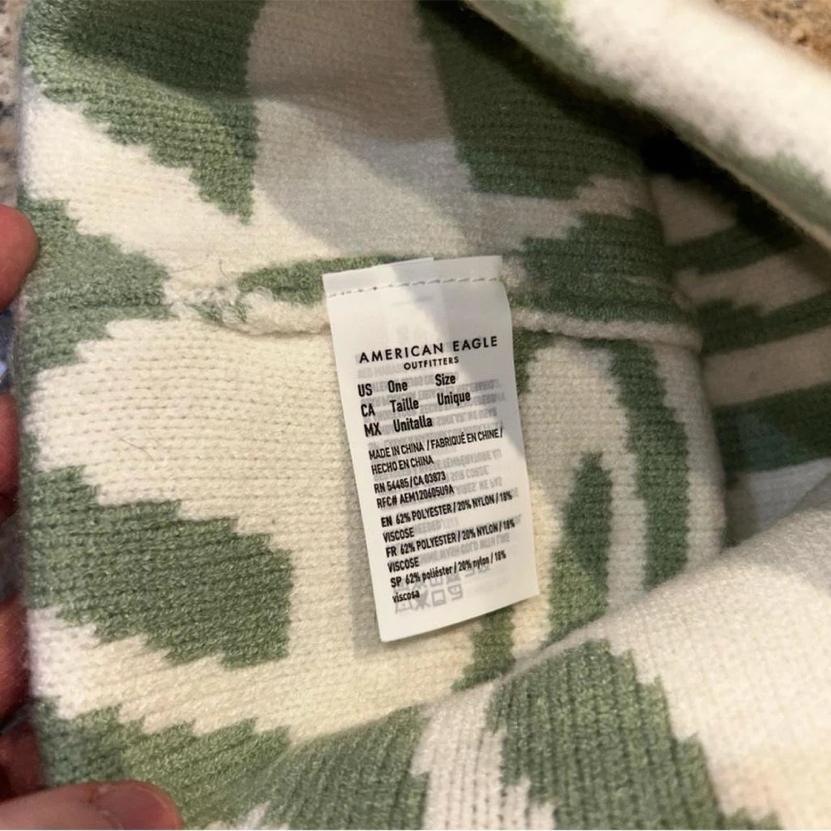 American Eagle New Mint Swirl Beanie - photo 2